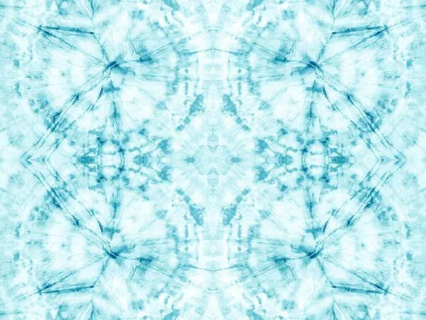 Blue Tie Dye Grunge Яркое Геометрическое Цветовое Пятно Мокрая Творческая — стоковое фото