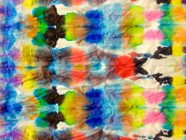 Kolorowa Faktura Akwareli Pastel Shibori Spot Sztuka Twórcza Abstrakcyjna Farba — Zdjęcie stockowe