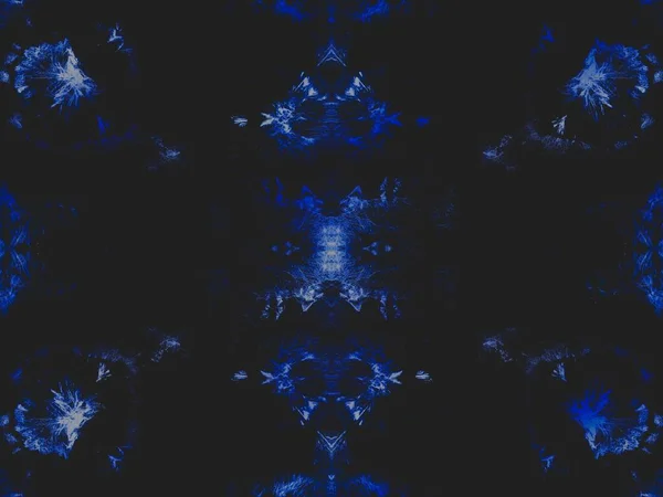 Nachtgefärbte Art Batik Himmel Wiederholendes Motiv White Snowy Space Aquarell — Stockfoto