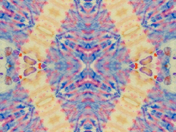 Geometrikus Nyakkendőfesték Paca Mossa Festék Textúráját Tintaszínű Folt Tinta Szivárvány — Stock Fotó