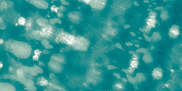 ブルーダーティアート 青いきれいな背景 緑のウォッシュ水彩 アクアを盗め 灰色の海のグリッター Azure Bright Brush 夏の水 海のテクスチャ — ストック写真