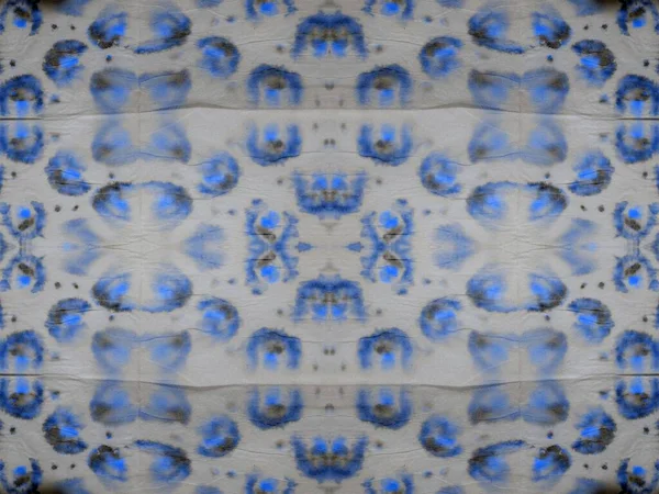 Blue Abstract Mark Geo Colorful Seamless Shape Tie Dye Line — Zdjęcie stockowe