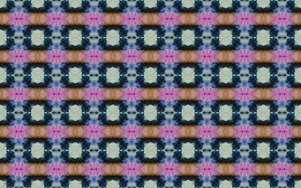 Moroccan Geometric Batik Print Arabic Endless Tile Pattern Ethnic Flower — Fotografia de Stock