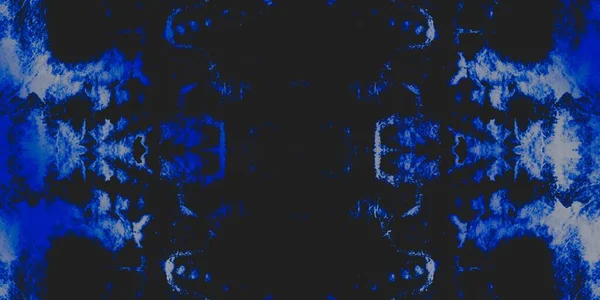 デニムテクスチャデザイン 星の部族シームレス ナイト コールド ダーティ アート 青い抽象水彩 雪に覆われたグランジ ロシアのオイルインク 金のブラシのテクスチャ — ストック写真