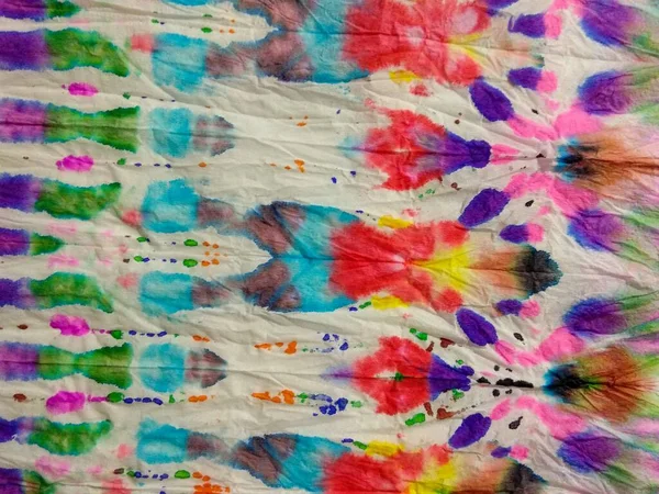 Kolorowy Wzór Wielu Kolorów Kolor Shibori Drip Atrament Abstrakcyjny Pędzel — Zdjęcie stockowe