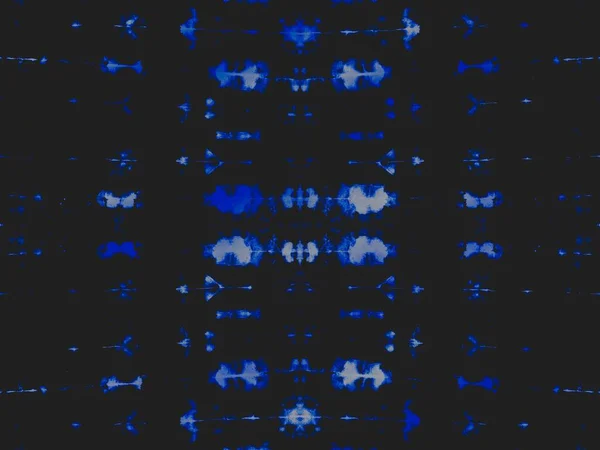 Night Tie Dye Grunge Azulejo Caleidoscopio Oscuro Acuarela Sucia Nevada — Foto de Stock