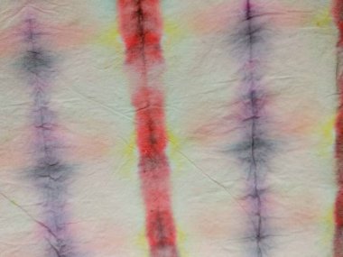 Boyalı Hat Doğu Suluboya. Kırmızı kravat boyalı şerit. Mavi çizgili suluboya deseni. Kravat boyası desenli Tye Dye Dip dokusu. Gri Çizgili İkat dokusu. Çoklu Renkli Çizgili Ombre Efekti.