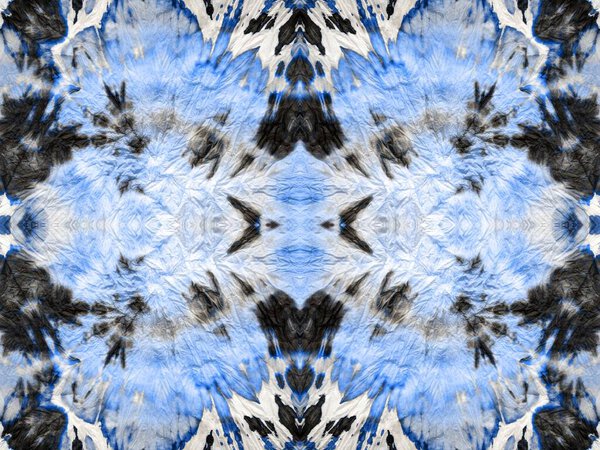 Blue Seamless Spot. Tiedye Geometric Color Splotch. Stripe Hand Abstract Design. Ink Blue Color Shibori Blob. Wash Tie Dye Effect. Ink Water Stain. Geo Gradient Abstract Paint. Gray Art Texture.