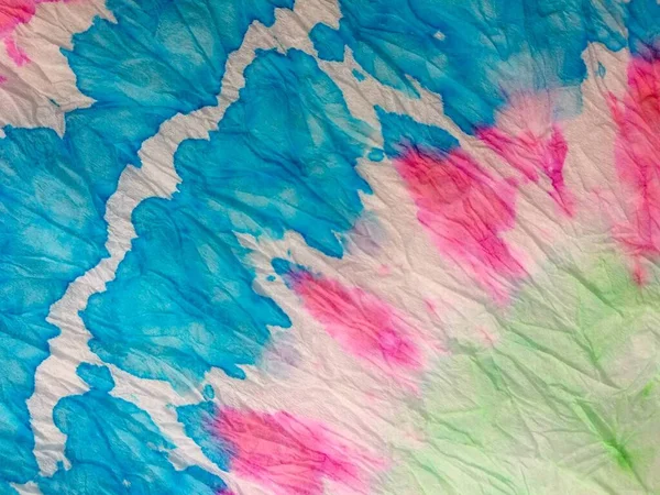 Krawattenfärbewirbel Krawattenfärberunde Abstract Print Tiedye Dyed Print Gradient Dirty Circle — Stockfoto