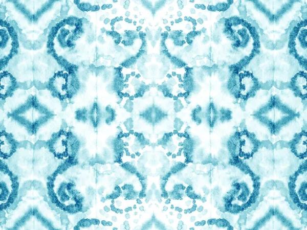 Dot Water Borstel Art Turquoise Kleurrijke Drip Aqua Inkt Patroon — Stockfoto