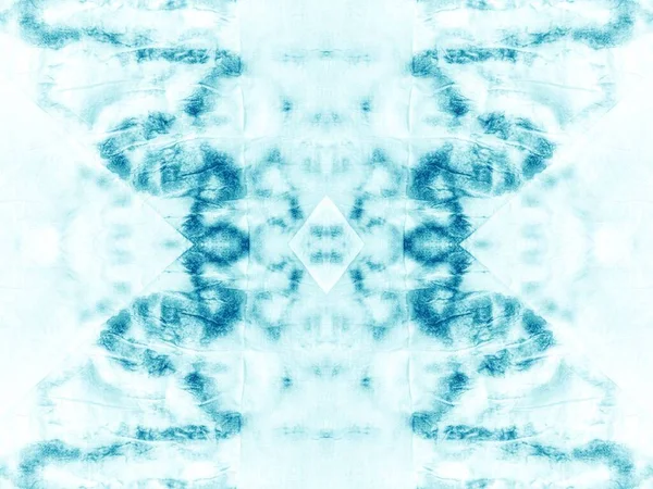Aqua Seamless Spot Bind Dye Blue Abstrakt Design Ett Subtilt — Stockfoto
