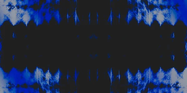 ホワイトタイダイデザイン ブルーオーナメンタルタイル ブラック アーティスティックダート 氷の抽象的なテクスチャ ステイン グラフィティ スタイル インディゴスタイリッシュなインク 古いオイルインク — ストック写真