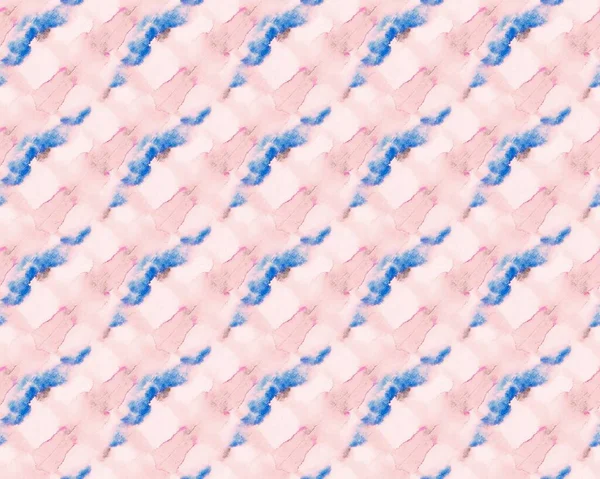 ピンクの模様 シームレスアート 青いぬれた線 Grungy Wrinkled Splatter 染色された染色体 紫の水彩画 現代のストライプのパステル ブルーファブリックデザイン — ストック写真