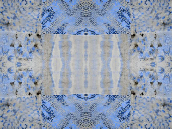 Lave Marca Abstrata Espirro Subtil Fluido Geométrico Blue Tie Dye — Fotografia de Stock
