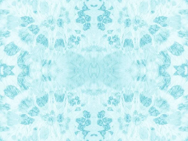 Mürekkep Fırçası Tie Dye Aqua Pürüzsüz Lekesiz Geo Aquamarine Shibori — Stok fotoğraf