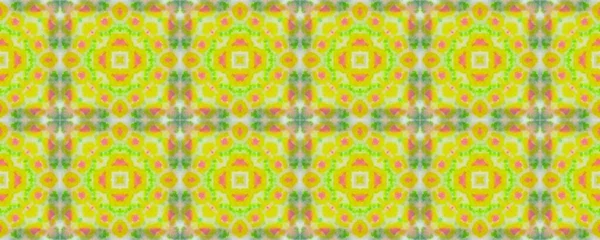 Bohemian Geometric Pattern Boho Tribal Floral Boho Flower Colored Oriental — Fotografia de Stock