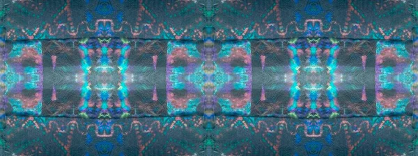 Inktstreep Patch Stropdas Dye Herhaal Kunst Multi Color Shibori Drop — Stockfoto