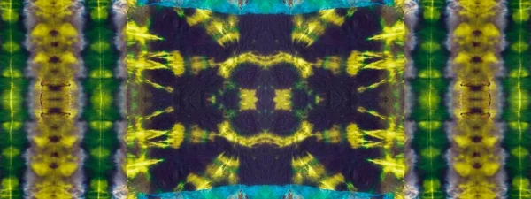 Tie Dye Wash Abstract Smudge Ink Color Patch Ethnic Geometric — Stockfoto