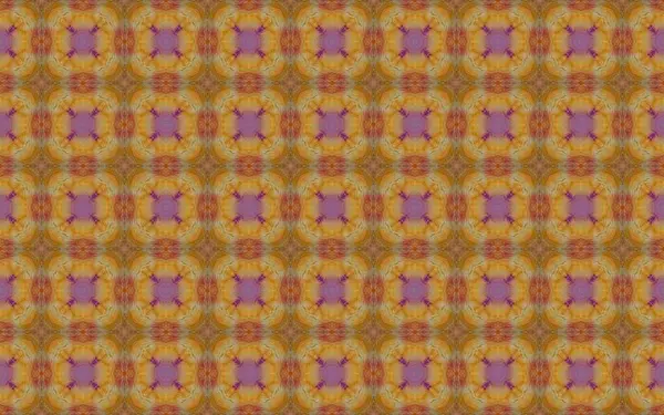 Morocco Geometric Pattern Print Lisbon Geometric Flower Boho Colored Floral — 图库照片