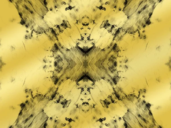 Abstrait Sans Couture Dark Golden Grunge Encre Abstrait Print Pinceau — Photo