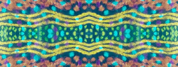 Ethnic Geometric Cloth Splotch Ink Multi Color Tie Dye Spot — Stockfoto