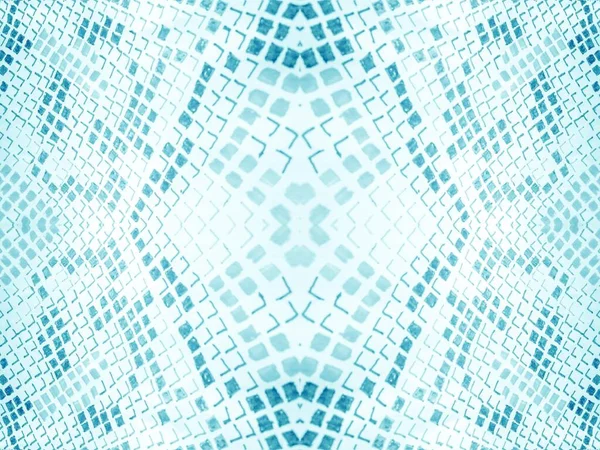Teal Tie Barwnik Canvas Geo Kreatywny Bezszwowy Wyciek Subtelna Aquarelle — Zdjęcie stockowe