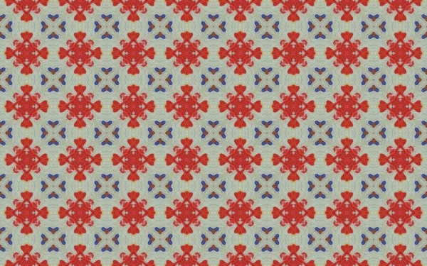 Portugalski Geometryczny Wzór Płytek Etniczny Batik Boho Kolorowe Akwarelowe Płytki — Zdjęcie stockowe