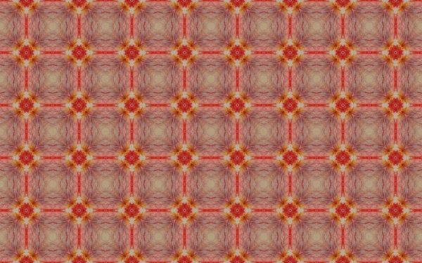 Indonesian Geometric Batik Boho Colored Portuguese Floral Vintage Endless Tile — Zdjęcie stockowe