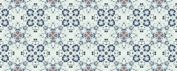 Moroccan Geometric Batik Floor Ornate Geometric Flower Print Ethnic Pattern — Stock Fotó