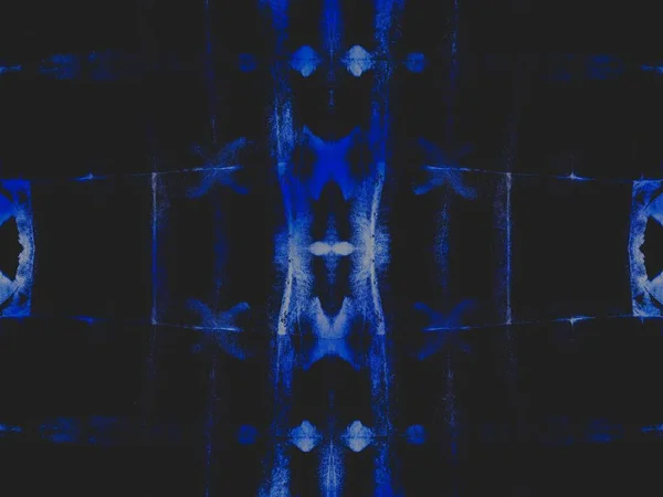 Denim Tie Dye Art 星星神秘无缝线 黑色雪地肮脏艺术横幅 黑暗水族纹理 Stain Cosmos染色 明亮的油墨水 — 图库照片