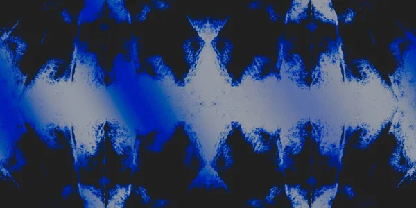 ブラック グランジ グローの繰り返しパターン 夜の光の輝き闇 青い水彩画 コスモスが枯れた 素朴なスタイリッシュなインク ダークインクシルク デニムクリーン壁紙 — ストック写真
