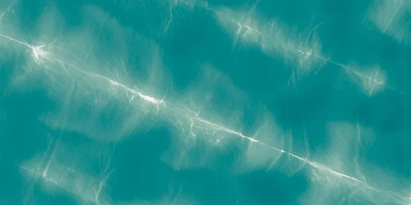 Blue Tie Dye Ocean Banner Azure Dye Gray Ocean Watercolor — Stock Photo, Image