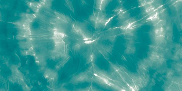 Blue Tie Dye Abstrakte Ocean Paint Grüner Weicher Hintergrund Wasserbanner — Stockfoto
