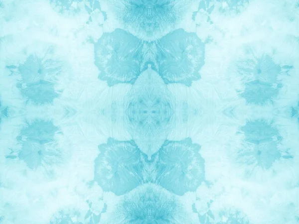 Farbverlauf Abstrakter Pinsel Teal Ink Pattern Vorhanden Krawattenfärbemittel Soft Seamless — Stockfoto