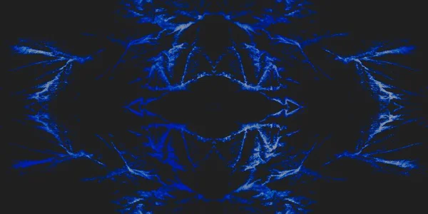 Denim Dyed Art Pattern Star Seamless Pattern Black Frost Effect — Stockfoto