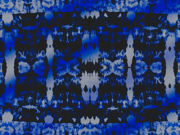 Art Teint Ethnique Blanc Blue Geometric Repeat Denim Rough Grungy — Photo
