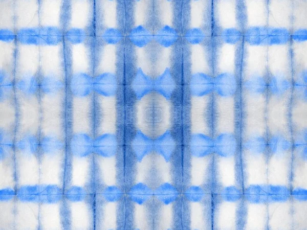Ponto Abstrato Azul Escova Água Tinta Textura Desenhada Geométrica Listra — Fotografia de Stock
