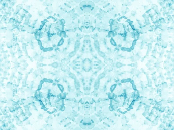 민족적 측정학적 화이트 스팟이야 바다의 광채가 Tie Dye Mint Abstract — 스톡 사진