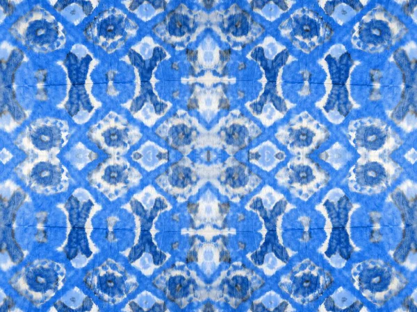 Blue Abstract Spot Line Tie Dye Stroke Art Color Stain — Stockfoto