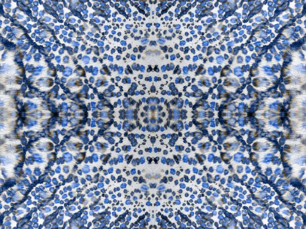 Линия Абстрактное Пятно Искусственный Красочный Безморщинистый Пейзаж Tie Dye Blue — стоковое фото