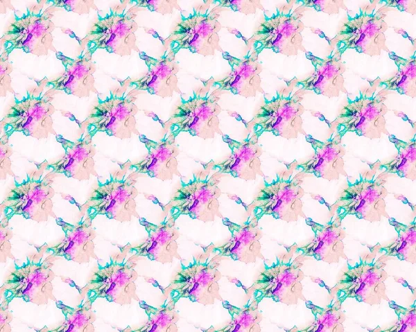 Różowy Wzór Tkanina Bez Szwu Splatter Tekstura Barwnika Mokrego Fioletowy — Zdjęcie stockowe