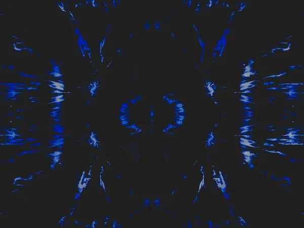 Denim Tie Dye Design Ice Endless Ornament Night Space Grunge — Stock Photo, Image