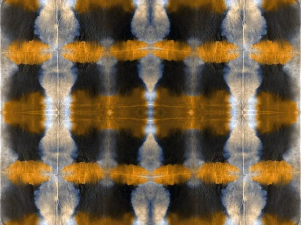 Naadloze Mark Natte Aquarel Tie Dye Drip Oranje Geometrische Kleurentextuur — Stockfoto