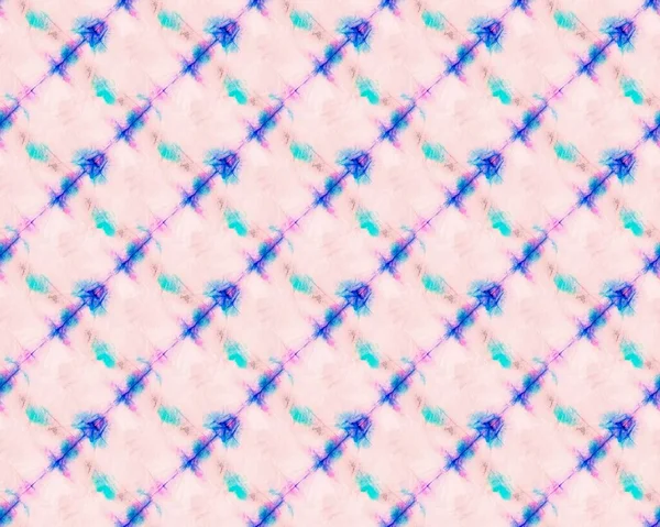 Μπλε Μοτίβο Ζυμαρικά Ραβδώσεις Παστέλ Ακουαρέλα Απρόσκοπτη Μελάνη Ροζ Dyed — Φωτογραφία Αρχείου
