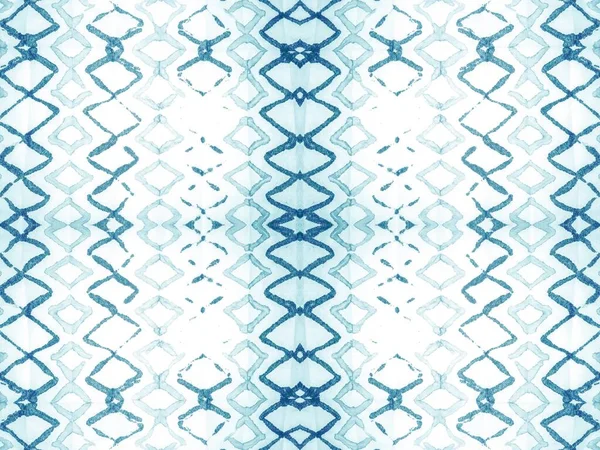 Tie Dye Blue Abstract Splash Cepillo Rayas Tinta Aqua Seamless — Foto de Stock