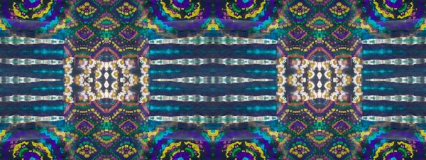 Geo Creative Seamless Patch Abstrakte Stelle Waschen Neon Tie Dye — Stockfoto