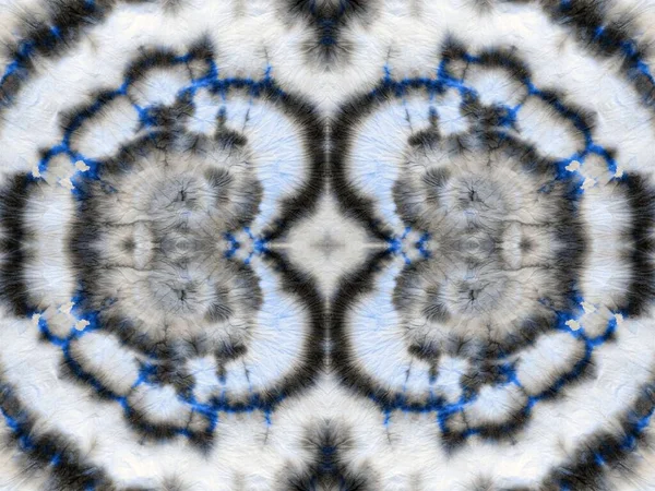 Blauwe Naadloze Mark Gray Tie Dye Stroke Natte Creatieve Abstracte — Stockfoto