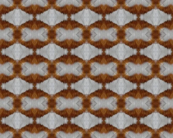 Zigzag Dot Separator Brown Ethnic Wallpaper Brown Geometric Divider Lattice — Stock Photo, Image