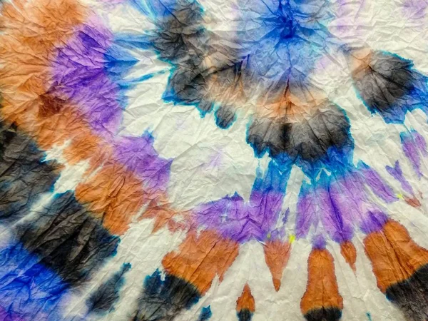 Amarre Círculo Tintura Tie Dye Swirl Swirl Gradient Print Circle — Fotografia de Stock