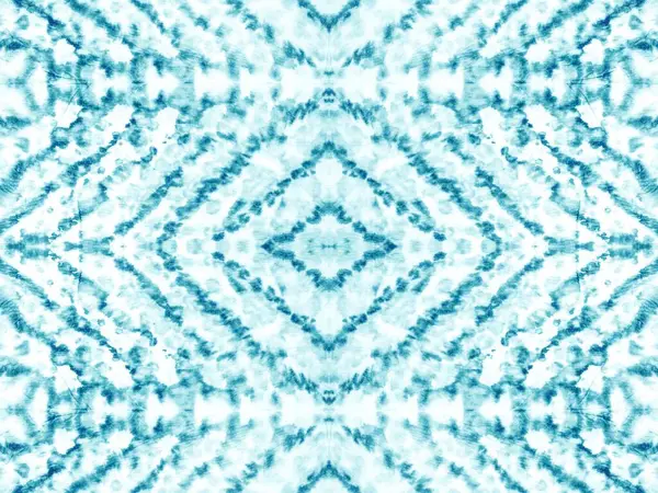 Texture Aqua Art Dot Aquamarine Acrylique Drop Modèle Ethnique Aquarelle — Photo